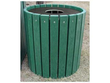 Frog Furnishings Recycled Plastic Heavy duty Round 32 Gallon Receptacles JHPB32RHD