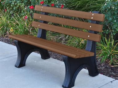 Frog Furnishings Comfort Park Avenue Recycled Plastic 4 ft. Bench JHPB4CPAE
