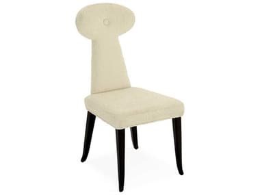 Jonathan Adler Vera Olympus Oatmeal Boucle / Ebonized Side Dining Chair JON31501