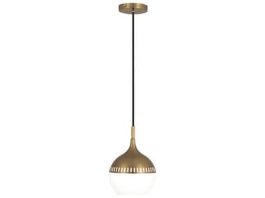 Jonathan Adler Rio 8" Brass Round Mini Pendant JON34181