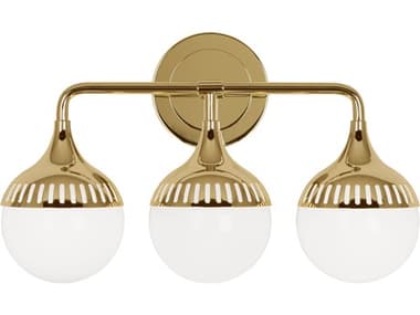 Jonathan Adler Rio 10" Tall Gold Wall Sconce JON34182