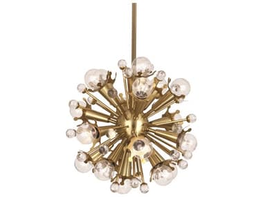 Jonathan Adler Sputnik 14" Wide Brass Chandelier JON34189