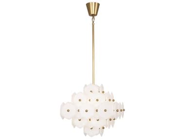 Jonathan Adler Vienna 20" Wide Gold Round Chandelier JON34201