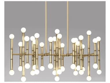 Jonathan Adler Meurice 38" Wide Brass Chandelier JON34211