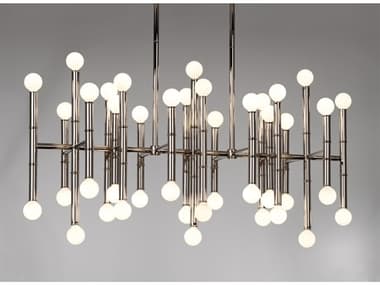 Jonathan Adler Meurice 38" Wide Nickel Chandelier JON34213