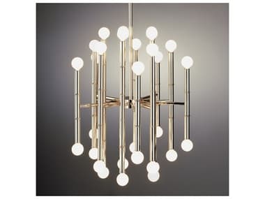 Jonathan Adler Meurice 19" Wide Nickel Chandelier JON34225