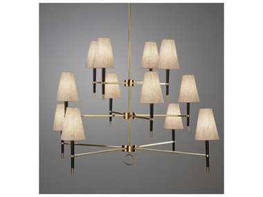 Jonathan Adler Ventana 54" Wide Black Chandelier JON34230