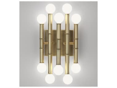 Jonathan Adler Meurice 12" Tall Brass Wall Sconce JON34233