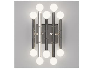 Jonathan Adler Meurice 12" Tall Nickel Wall Sconce JON34235