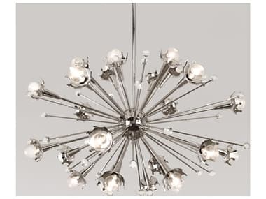 Jonathan Adler Sputnik 33" Wide Nickel Chandelier JON34307