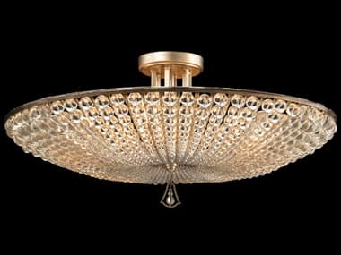 John Richard Mark McDowell Beaded 6-Light Antique Silver Semi Flush Mount JRAJC8824