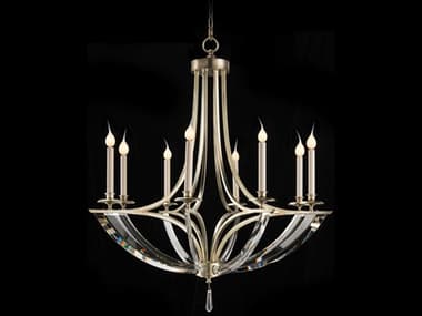 John Richard Mark Mcdowell 8-Light Steel Crystal Candelabra Chandelier JRAJC8832