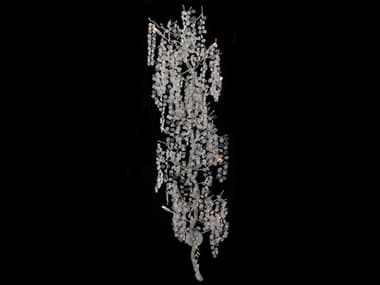 John Richard Shiro-noda 76" Tall 8-Light Antiqued Clear Crystal Wall Sconce JRAJC9211
