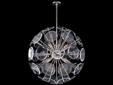 John Richard Genesis 30" 10-Light Silver Nickel Globe Sputnik Pendant JRAJC9220