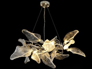 John Richard Avalon 20-Light Antique Silver Leaf Chandelier JRAJC9358