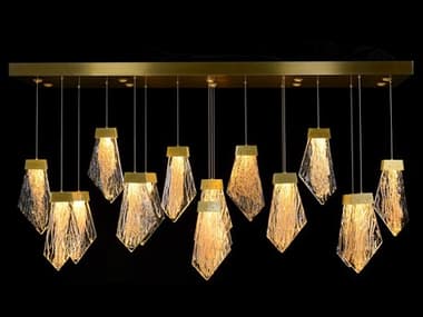 John Richard Lux 27-Light Brass Linear Island Pendant JRAJC9360