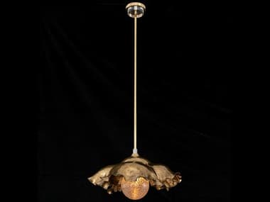 John Richard Poppy 1-Light Antique Brass Globe Pendant JRAJC9390