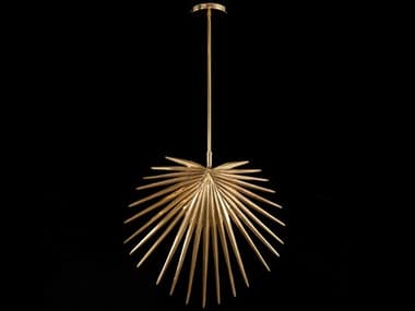 John Richard Fan Palm 2-Light Gold Sputnik Pendant JRAJC9391