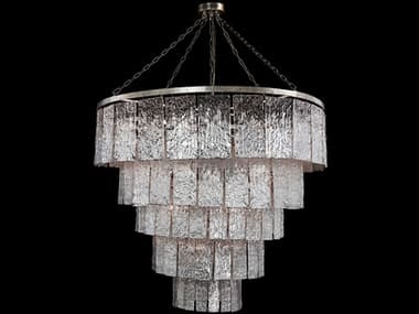 John Richard Twilight 24-Light Silver Leaf Tiered Chandelier JRAJC9393