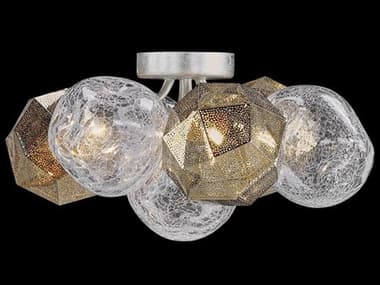 John Richard Vivaldi 3-Light Nickel Sputnik Semi Flush Mount JRAJC9456