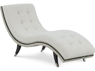 John Richard Hudson Agnello Bianco Espresso White Upholstered Chaise JRAMF1722V2425014AS