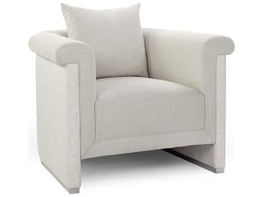 John Richard Burin White Fabric Accent Chair JRAMF18042204AS