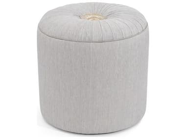 John Richard Rendino White Gray Upholstered Ottoman JRAMQ12162217AS