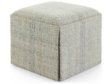 John Richard Chelsea Riggs Mineral Beige Upholstered Ottoman JRAMQ12224071AS