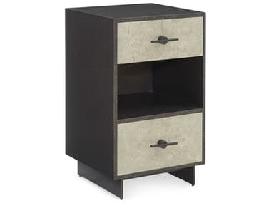 John Richard Nouvelle 2-Drawers Black Nightstand JREUR010499