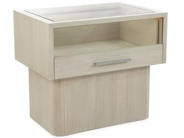 John Richard Beachside 1-Drawer White Beech Wood Nightstand JREUR010512