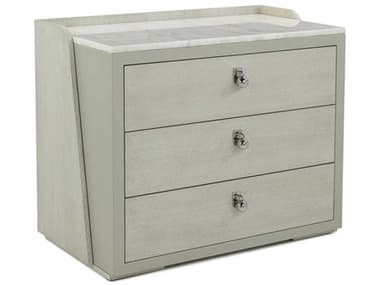 John Richard Metro 2-Drawers White Oak Wood Nightstand JREUR010513