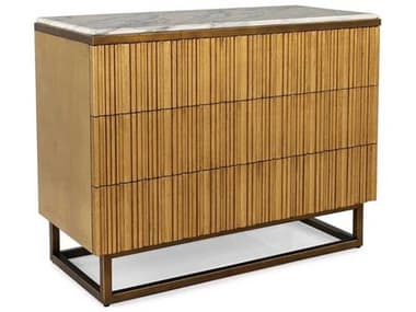 John Richard Destello Gold Oak Wood Accent Chest JREUR010522