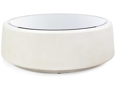 John Richard 48" Round Mirror Cascade Coffee Table JREUR030855