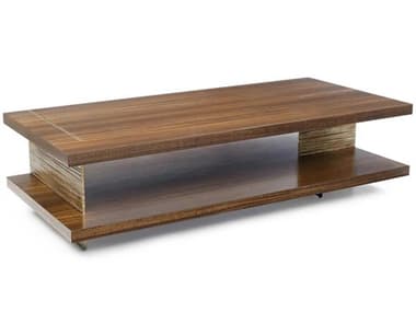 John Richard Altillo Rectangular Wood Light Smoked Rose Silver Coffee Table JREUR030905