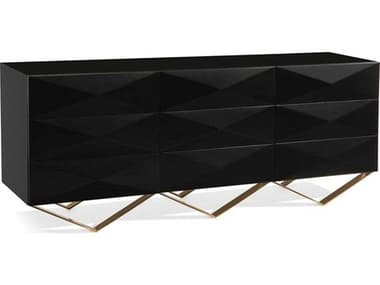 John Richard Mark McDowell Chelsea 77" Satin Black Sideboard JREUR040452