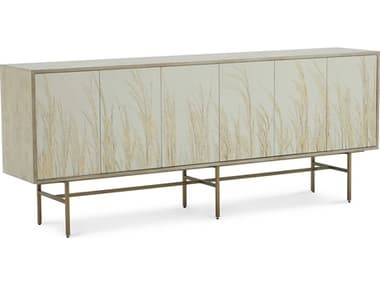 John Richard Windswept 94" Oak Wood White Washed Sideboard JREUR040781