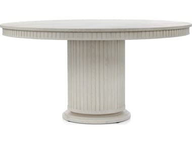 John Richard Dorian Round Wood White Washed Dining Table JREUR100135