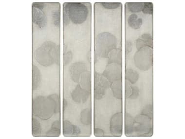 John Richard Mark McDowell's Four-Panel Silver Lotus Wall Art JRGBG2612S4