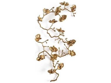 John Richard Katherine Cole's Brass Orchid Wall Sculpture-I JRGBG2618A