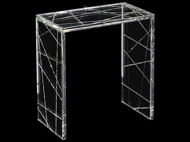 John Richard Mark Mcdowell 18" Rectangular Glass Clear End Table JRJFD0215