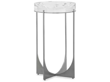 John Richard Svelte Round Silver End Table JRJFD0372