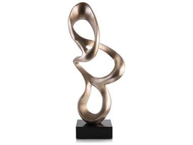 John Richard Ripple In Warm Silver Sculpture JRJRA10098