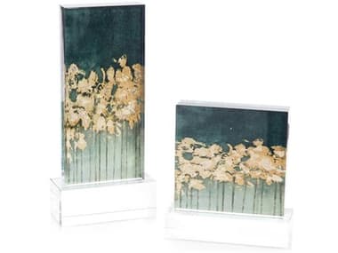 John Richard Gold Over Teal Decorative Accent Set Of 2 JRJRA10888S2