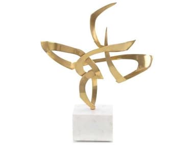 John Richard Polished Brass Ribbon Sculpture JRJRA11534