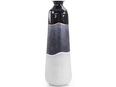 John Richard Abstract Black-And-White Iron Vase JRJRA12012