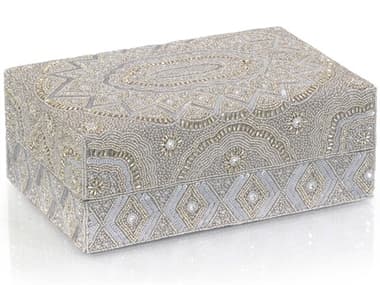 John Richard Ivory Hand-Beaded Box JRJRA12027