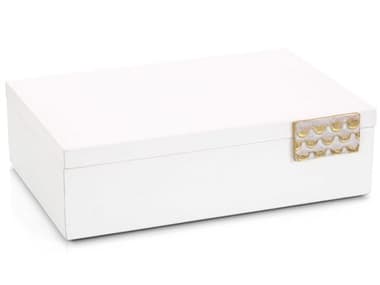 John Richard Porcelain White Leather Box JRJRA12042