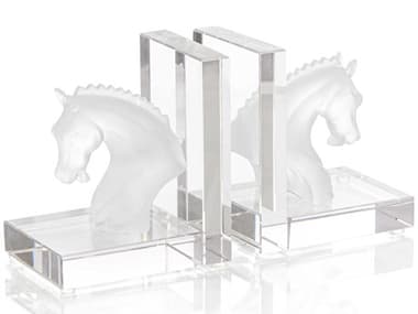 John Richard Equine Clear Bookend Set of 2 JRJRA14594S2