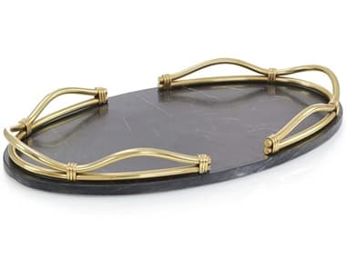 John Richard Black Gathering Knot Serving Tray JRJRA14803