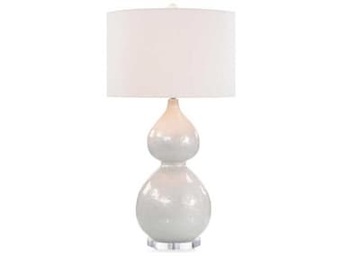 John Richard White Glass Buffet Lamp JRJRL10338